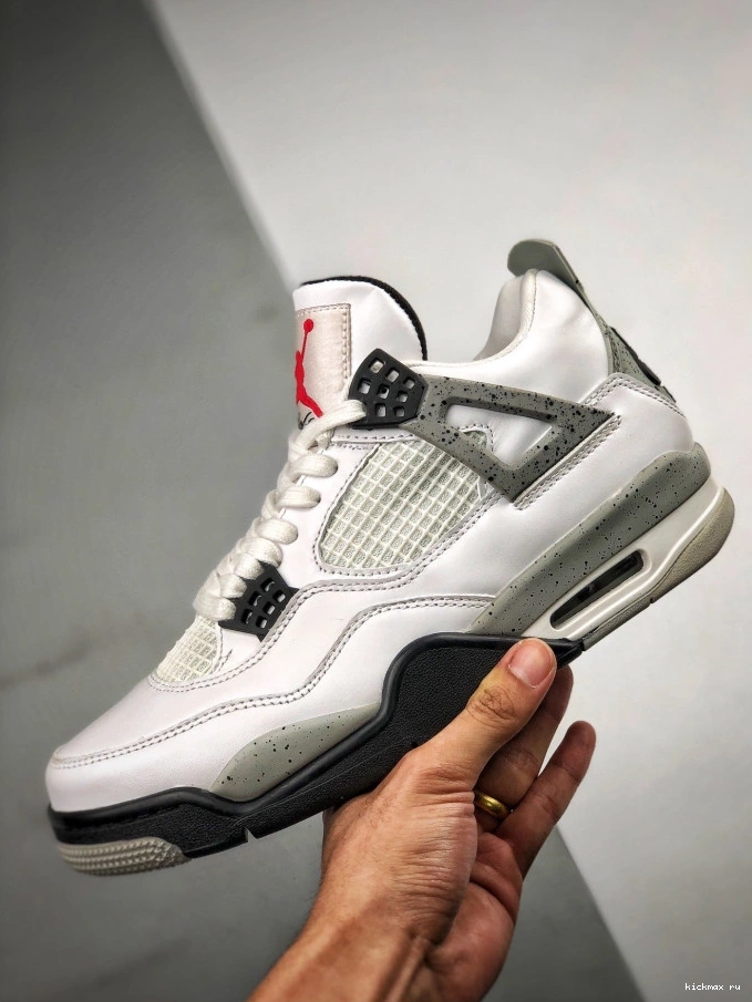 Rep MAX OG Air 4 (nike) White Jordan 840606-192 Cement 0715